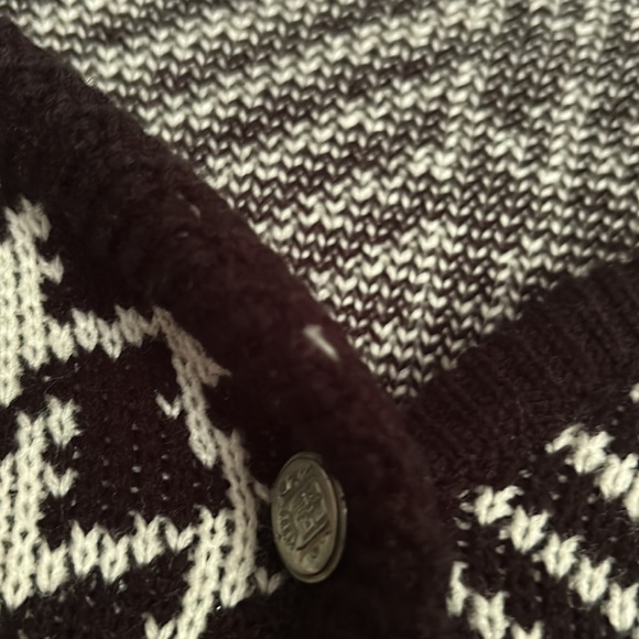 Vintage Tally-Ho black and white houndstooth sweater. Size XL. - Picture 5 of 7